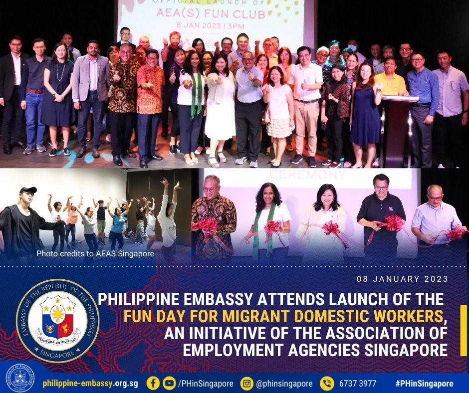 PHILIPPINE EMBASSY ATTENDS THE LAUNCH OF THE FUN DAY FOR MIGRANT